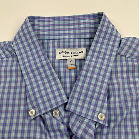 Peter Millar Summer Comfort XL EUC Button Front Long Sleeve Casual Shirt HORSE - Picture 1 of 6